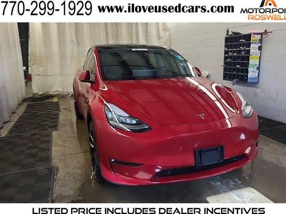 TESLA MODEL Y 2021 5YJYGDEE0MF206971 image